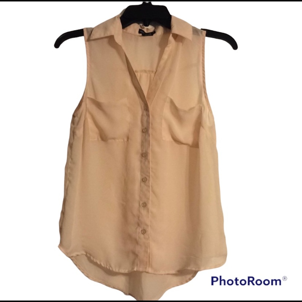 Wet Seal Sheer Sleeveless Top